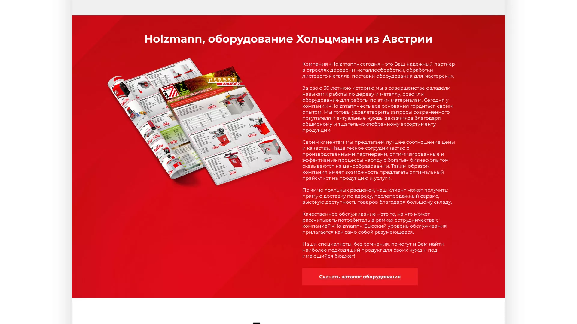 Создание сайта компании «HOLZMANN Maschinen GmbH» в Чапаевске
