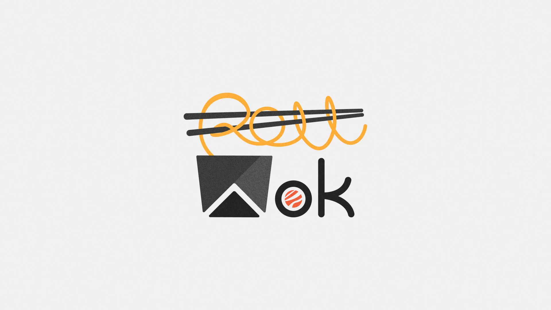 Разработка логотипа суши-бара «Roll Wok Club» в Чапаевске