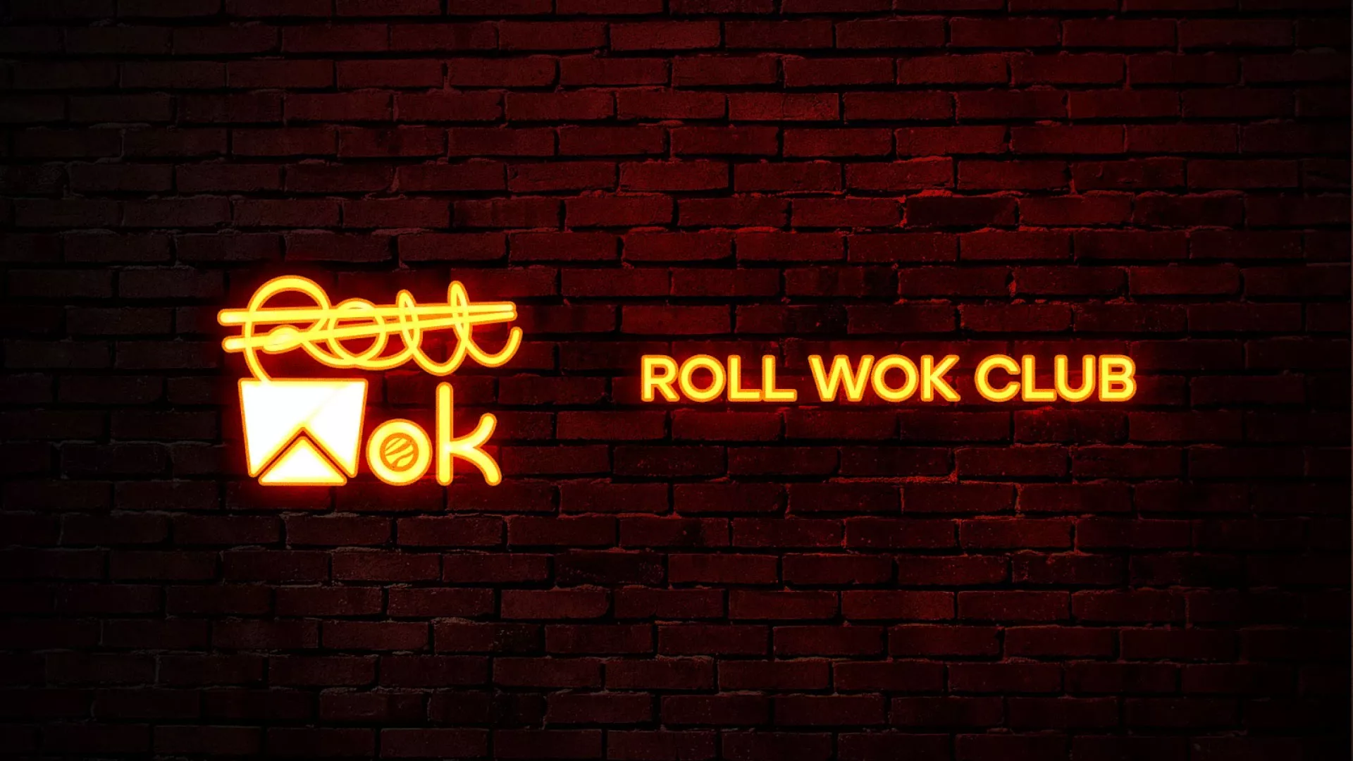 Разработка интерьерной вывески суши-бара «Roll Wok Club» в Чапаевске